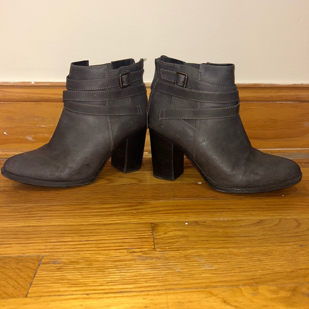 Gray booties!